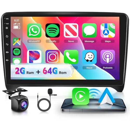 VECHTEL Autoradio 2G+64G Android 15 für Audi TT MK2 8J 2008-2014, 9 Zoll HD 2.5D Touchscreen Auto Radio mit Drahtlos Carplay Android Auto GPS Wi-Fi USB Bluetooth FM RDS Radio Rückfahrkamera VECHTEL Autoradio 2G+64G Android 15 für Audi TT MK2 8J 2008-2014, 9 Zoll HD 2.5D Touchscreen Auto Radio mit Drahtlos Carplay Android Auto GPS Wi-Fi USB Bluetooth FM RDS Radio Rückfahrkamera von VECHTEL