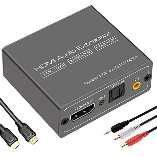 VEDINDUST HDMI Audio Extractor 4K60Hz HDMI Optisches Splitter Adapter Mit 3.5mm Stereo Unterstützung HDCP DTS 5.1 PCM EDID Management Für HDTV PS4 Blu-ray Amplifier Usw VEDINDUST HDMI Audio Extractor 4K60Hz HDMI Optisches Splitter Adapter Mit 3.5mm Stereo Unterstützung HDCP DTS 5.1 PCM EDID Management Für HDTV PS4 Blu-ray Amplifier Usw von VEDINDUST