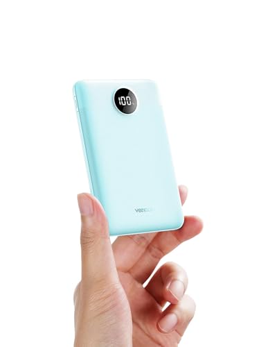 Power Bank 22.5W Mini Externer Handyakku Powerbank 10000mAh Klein Aber Stark VEEKTOMX Power Bank PD3.0 QC3.0 USB C mit iPhone, Samsung, Xiaomi, Google Pixel, OnePlus, Huawei, usw (Blau) von VEEKTOMX POWER BANK