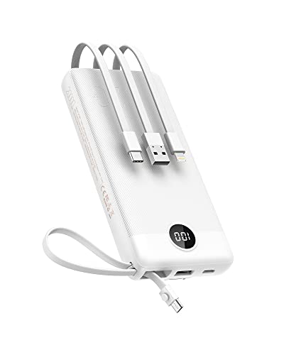 Power Bank 20000mAh Powerbank mit 5 Ausgängen & 2 Eingängen VEEKTOMX Powerbank mit integrierten Kabeln Externer Handyakku USB C Kompatibel mit iPhone, iPad, Samsung, Xiaomi, Google Pixel usw. Power Bank 20000mAh Powerbank mit 5 Ausgängen & 2 Eingängen VEEKTOMX Powerbank mit integrierten Kabeln Externer Handyakku USB C Kompatibel mit iPhone, iPad, Samsung, Xiaomi, Google Pixel usw. von VEEKTOMX POWER BANK