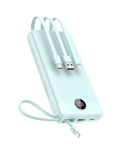 Power Bank 20000mAh Powerbank mit 5 Ausgängen & 2 Eingängen VEEKTOMX Powerbank mit integrierten Kabeln Externer Handyakku USB C Kompatibel mit iPhone, iPad, Samsung, Xiaomi, Google Pixel usw. Power Bank 20000mAh Powerbank mit 5 Ausgängen & 2 Eingängen VEEKTOMX Powerbank mit integrierten Kabeln Externer Handyakku USB C Kompatibel mit iPhone, iPad, Samsung, Xiaomi, Google Pixel usw. von VEEKTOMX POWER BANK