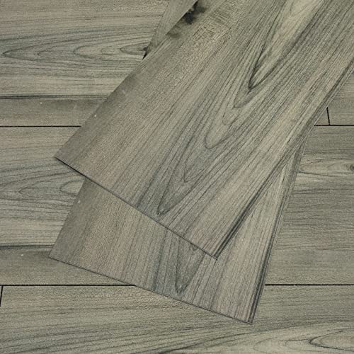 VEELIKE Vinylboden Holzoptik Grau Vintage PVC Bodenbelag Selbstklebend Bodenfliesen Klebefliesen Bad Boden Fliesenaufkleber Boden Küche Vynilbodenbelag Schlafzimmer Vinyl Fliesen 90cm×15cm 36 Stück von VEELIKE