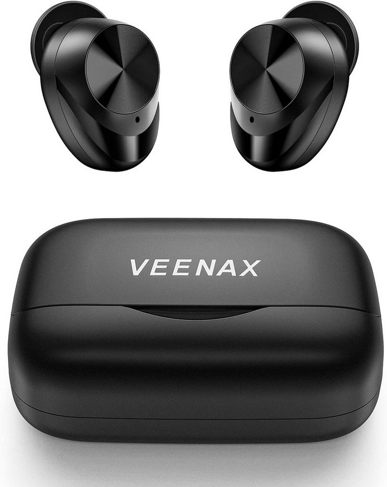 VEENAX Premium Akustik & Schnelles Pairing Touch Control mit Mikrofon & Bass In-Ear-Kopfhörer (cVc 8.0 Rauschunterdrückung: Integriertes Mikrofon und Geräuschunterdrückungstechnologie sorgen für kristallklare Anrufe selbst in lauter Umgebung., Bluetooth, mit Dynamischer Sound und extra Bass Maßgeschneiderte Membrantreiber) VEENAX Premium Akustik & Schnelles Pairing Touch Control mit Mikrofon & Bass In-Ear-Kopfhörer (cVc 8.0 Rauschunterdrückung: Integriertes Mikrofon und Geräuschunterdrückungstechnologie sorgen für kristallklare Anrufe selbst in lauter Umgebung., Bluetooth, mit Dynamischer Sound und extra Bass Maßgeschneiderte Membrantreiber) von VEENAX