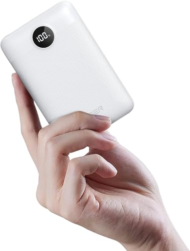 VEGER Powerbank 20000mAh, 22.5W Power Bank Klein Aber Stark Externer Handyakkus PD QC3.0 Schnelles Aufladen USB C Externer Akku Kompatibel mit iPhone/Samsung/Huawei/iPad usw(Weiß) von VEGER