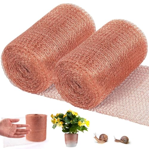 12,7cmx6m Kupfergitterrolle, 2 Stück 100% Reines Kupfernetz, Robustes Reines Kupfergeflecht Kupfergitterrolle zum Bauen von Löchern, Schützen von Setzlingen und,Samen,Grill sauber reinigen 12,7cmx6m Kupfergitterrolle, 2 Stück 100% Reines Kupfernetz, Robustes Reines Kupfergeflecht Kupfergitterrolle zum Bauen von Löchern, Schützen von Setzlingen und,Samen,Grill sauber reinigen von VEGOATY