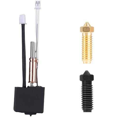 Hotend-Kit für Anycbic Kobra 3, 3D-Druckkopf Extruder Kit zusammengebauter Heizblock mit 2 Stück 0.4MM Düse Messing Düse für Anycubic Kobra 3/ACE Pro Hotend-Kit für Anycbic Kobra 3, 3D-Druckkopf Extruder Kit zusammengebauter Heizblock mit 2 Stück 0.4MM Düse Messing Düse für Anycubic Kobra 3/ACE Pro von VEGOATY