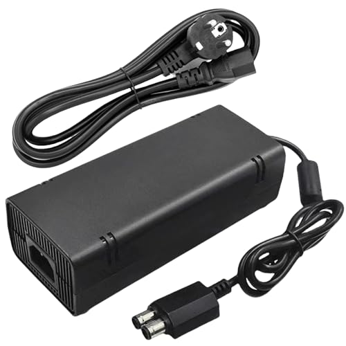 VEGOATY 135w Stromkabel Für Xbox 360 Slim, 110-220v Netzteil Ladegerät Ladekabel, Netzteil Mit Stromkabel, Universal Netzteil Netzteilkabel Kabel Für Xbox 360 Slim, Ersatz Für De-X360-3206 VEGOATY 135w Stromkabel Für Xbox 360 Slim, 110-220v Netzteil Ladegerät Ladekabel, Netzteil Mit Stromkabel, Universal Netzteil Netzteilkabel Kabel Für Xbox 360 Slim, Ersatz Für De-X360-3206 von VEGOATY