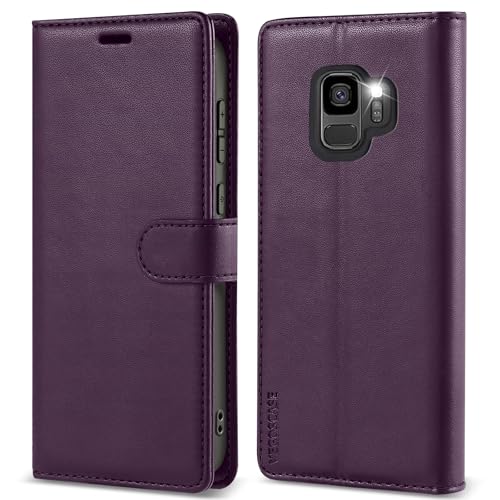 VEGOSCASE HandyHülle für Samsung Galaxy S9 Hülle, Lederhülle Klappbar Brieftasche Klapphülle Kartenfach Standfunktion Schutzhülle mit RFID-Blockierung für Galaxy S9, Lila VEGOSCASE HandyHülle für Samsung Galaxy S9 Hülle, Lederhülle Klappbar Brieftasche Klapphülle Kartenfach Standfunktion Schutzhülle mit RFID-Blockierung für Galaxy S9, Lila von VEGOSCASE