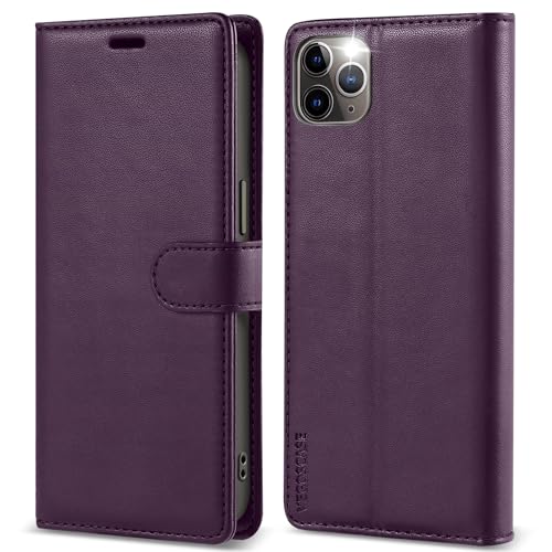 VEGOSCASE HandyHülle für iPhone 11 Pro Hülle, Lederhülle Klappbar Brieftasche Klapphülle Kartenfach Standfunktion Schutzhülle mit RFID-Blockierung für iPhone 11 Pro, Lila VEGOSCASE HandyHülle für iPhone 11 Pro Hülle, Lederhülle Klappbar Brieftasche Klapphülle Kartenfach Standfunktion Schutzhülle mit RFID-Blockierung für iPhone 11 Pro, Lila von VEGOSCASE
