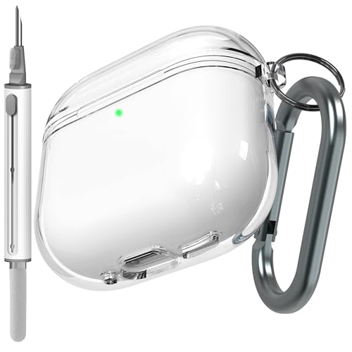 Veirrw Schutzhülle für AirPods 4, weiche TPU-Hülle für AirPods der 4. Generation, für Damen und Herren, AirPod 4 Hülle mit Reinigungsset und Schlüsselanhänger Veirrw Schutzhülle für AirPods 4, weiche TPU-Hülle für AirPods der 4. Generation, für Damen und Herren, AirPod 4 Hülle mit Reinigungsset und Schlüsselanhänger von VEIRRW