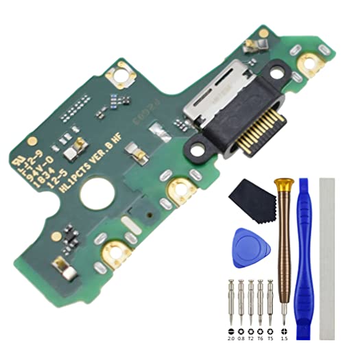 V20 USB Charger Port Charging Jack Connector Ribbon Flex Cable PCB Board Replacement for Honor View 20 with Microphone USB Type-C 3.1 von VEKIR