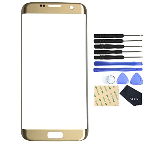 VEKIR Glas Reparatur Bildschirm für Samsung Galaxy S7 Edge (Gold) von VEKIR