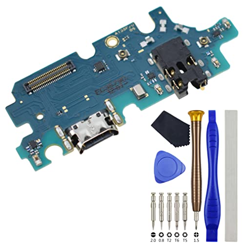 VEKIR SM-A135F USB Charger Port Charging Jack Connector Ribbon Flex Cable PCB Board Replacement for Samsung Galaxy A13 with Microphone Headphone Jack USB Type-C 2.0 von VEKIR