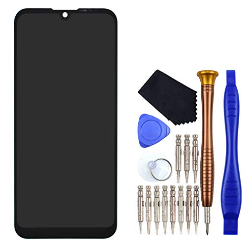 Schwarz Display Digitizer LCD-Bildschirm Ersatz für Motorola Moto E6s 2020 von VEKIR