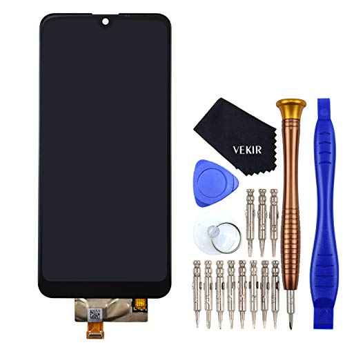 VEKIR Schwarz LMX525BAW LCD-Display Touch Digitizer-Bildschirmbaugruppe Ersatz für LG Q60 LMX525BAW LM-X525 LMX525EAW von VEKIR