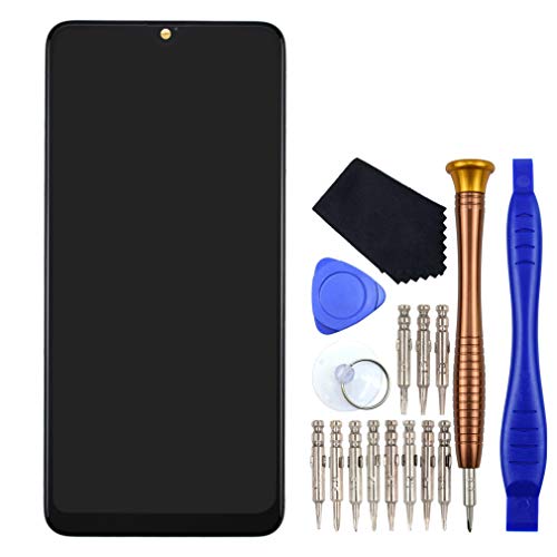 VEKIR Schwarz SM-A207M Display Digitizer LCD-Bildschirm mit Rahmen Vorinstallation Ersatz für Samsung Galaxy A20S SM-A207M SM-A2070 von VEKIR