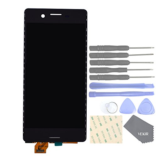 VEKIR Touch Display Digitizer Bildschirm Ersatz für Sony Xperia X F5121 F5121 F5122(Graphite Black) von VEKIR