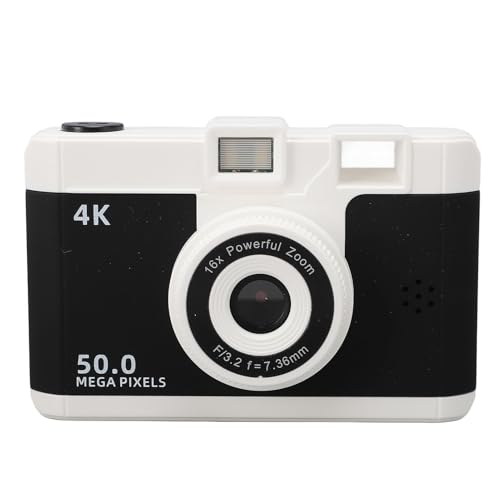 1080p Digitalkamera, 2,4 -Zoll -Bildschirm 800mAh Tragbare Digitale Videokamera Typ C Ladet 8X Digitales Zoom für die Fotografie (Black) von VELATEMOR