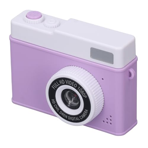 1080p Digitalkamera, Spiele Füllen Light Digitalkamera 2,0 -Zoll -TFT Farbbildschirm für Reisen (violett) von VELATEMOR