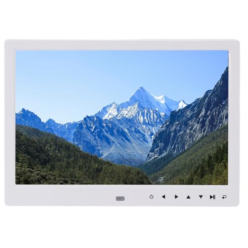 Digitaler Bildrahmen, Lesen des Lesens Autabil aus Dem Digitalen Fotorahmen 1920 X 1080 Wireless -Getriebe mit Lautsprecher für den Werbediener (EU-Stecker) von VELATEMOR