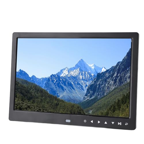 Digitaler Bildrahmen, Lesen des Lesens Autabil aus Dem Digitalen Fotorahmen 1920 X 1080 Wireless -Getriebe mit Lautsprecher für den Werbediener (EU-Stecker) von VELATEMOR