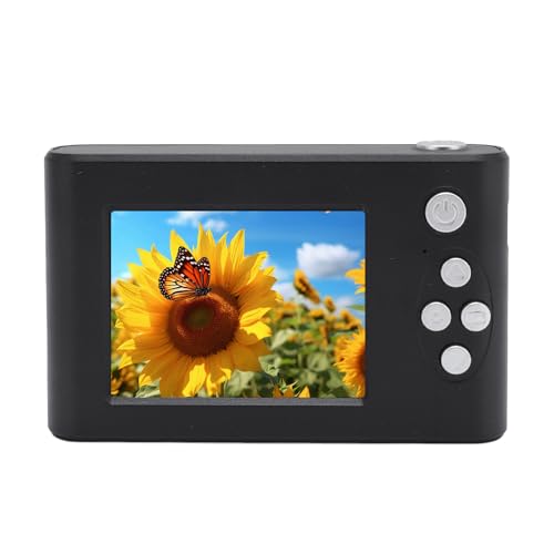 Digitalkamera, Kompakte Reisekamera Füllt Leichte OTG -Übertragung 48 MP 1080p 2,4 Zoll IPS Bildschirm Anti -Shake 8 Fach Zoom Multifunktion für Reise Tragbar (Black) von VELATEMOR