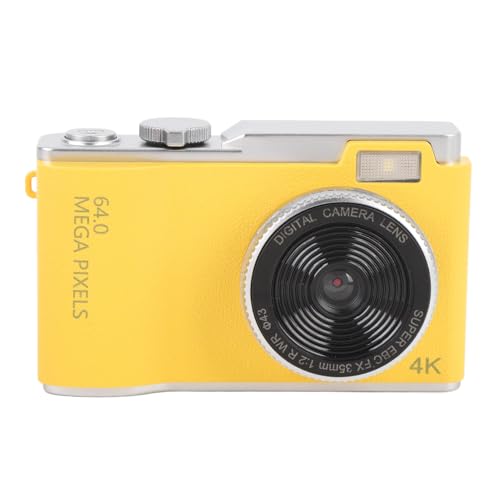 HD Digitalkamera, 16x Digital Zoom Retro CCD -Kamera 64MP Anti Shake für Selfies Anfänger (32GB) von VELATEMOR