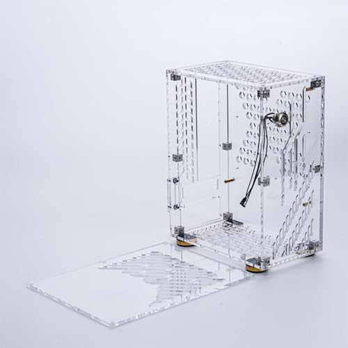 ITX Case, Micro ITX Case, PC -Fall 4.3L Kapazität CAPALE Clear Acrylic PAN 360 Grad Kühlung ITX Motherboard (Transparent) von VELATEMOR
