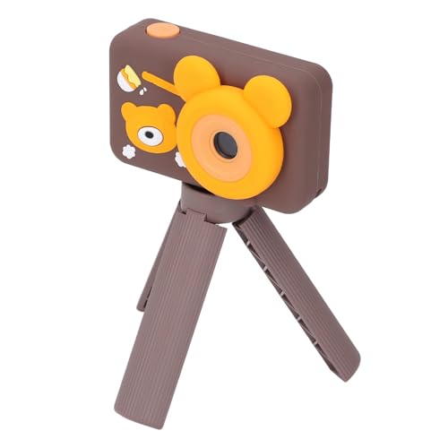 Kompaktkamera, 48MP HD Multi -Level -Zoom Digitalkamera 1080p Dual Lens Anti Shake für Reise (Dunkelbraun) von VELATEMOR