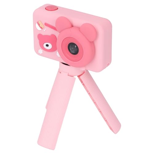 Kompaktkamera, 48MP HD Multi -Level -Zoom Digitalkamera 1080p Dual Lens Anti Shake für Reise (PINK) von VELATEMOR
