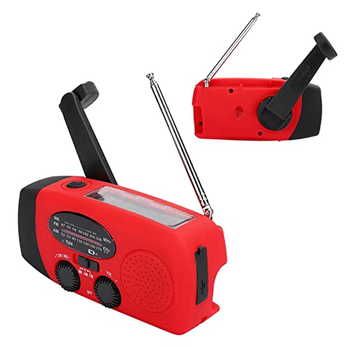 Solar-Notfallradio mit Handkurbel, AM/FM/NOAA-Wetteralarm, mit Taschenlampe, Telefonladegerät, 1200-mAh-Akku für Outdoor-Camping-Überlebens-Notfallset Solar-Notfallradio mit Handkurbel, AM/FM/NOAA-Wetteralarm, mit Taschenlampe, Telefonladegerät, 1200-mAh-Akku für Outdoor-Camping-Überlebens-Notfallset von VELATEMOR