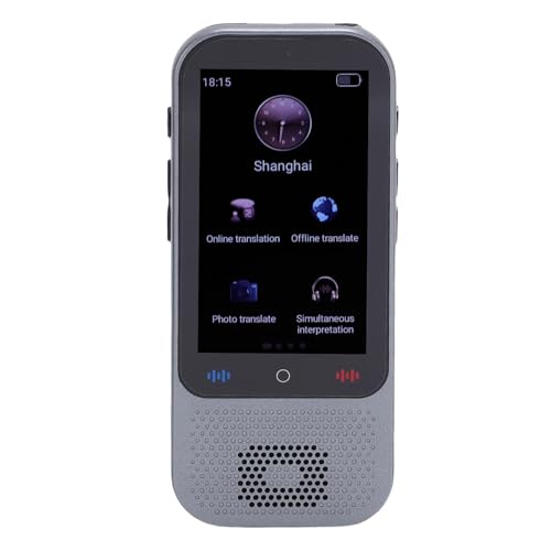 Sprachtranslator Gerät, 3 Touchscreen mit Offline/Online, 138 Sprachen Echtzeit Sprachübersetzer, MP3/MP4 Wiedergabe und Fotoübersetzung, für Geschäft, Lernen, Lernen von VELATEMOR