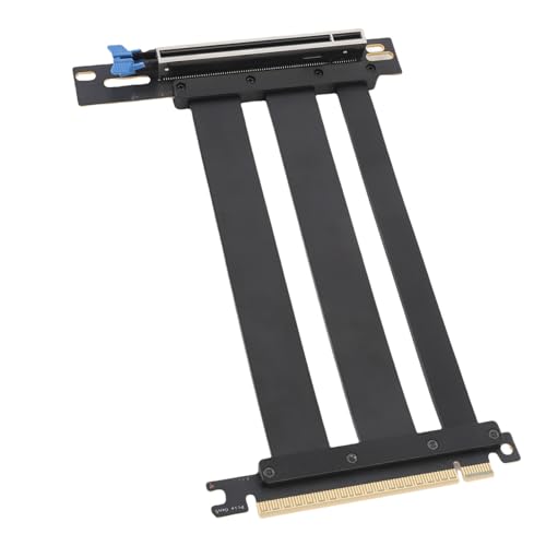 VELATEMOR PCIE 5.0 Riser-Kabel, PCIE 5.0 X16 GPU-Verlängerungskabel Passend für RTX 4090 (Ti), für PC-Gehäuse, KI-Anwendungen, Server, ITX mit Engem Platzangebot, Wasserkühlungssysteme. von VELATEMOR