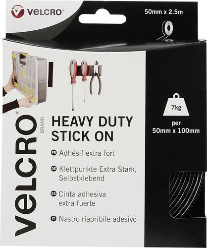 VELCRO® VEL-EC60245 Klettband zum Aufkleben Haft- und Flauschteil, extrastark (L x B) 2500mm x 50mm von VELCRO®
