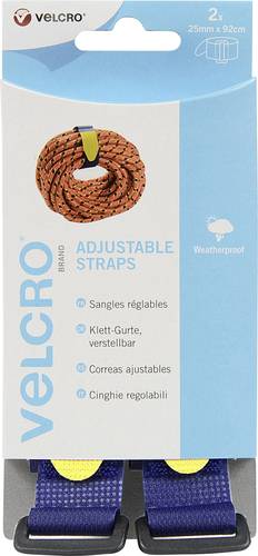 VELCRO® VEL-EC60327 Klettband mit Gurt Haft- und Flauschteil (L x B) 920mm x 25mm Blau 2St. von VELCRO®