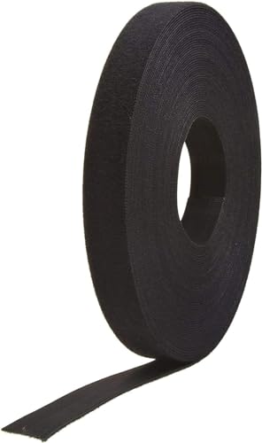 VELCRO Brand Auf Länge zugeschnittene Gurte, robust, 12,5 m x 1,9 cm, selbstklebende doppelseitige Rolle, Bündelbänder zum sicheren Halt, VEL-30834-AMS, Schwarz VELCRO Brand Auf Länge zugeschnittene Gurte, robust, 12,5 m x 1,9 cm, selbstklebende doppelseitige Rolle, Bündelbänder zum sicheren Halt, VEL-30834-AMS, Schwarz von VELCRO Brand