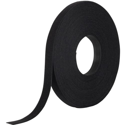 VELCRO Brand One_Wrap 189645 Klebeband, doppelseitig, selbstklebend, 1,9 cm x 22 m, Schwarz von VELCRO Brand