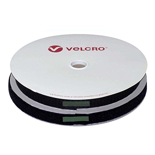 Velcro® Selbstklebendes PS18 Klettband für PVC-Vinyl und Kunststoff, schwarz, 50mm breit, 1m von VELCRO Brand