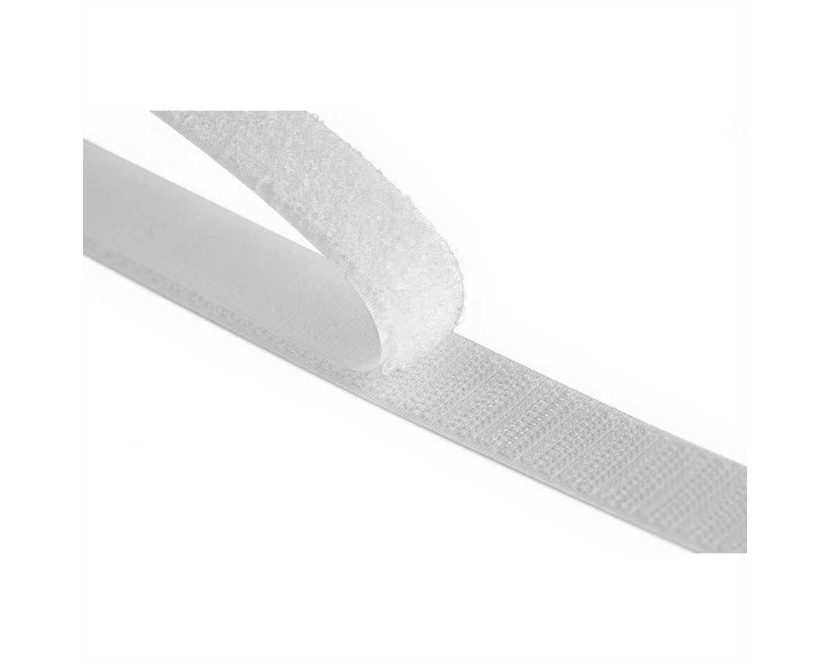 VELCRO Kabelbinder Klettband Selbstklebend Haken & Flausch 20mm x 50cm Weiß von VELCRO