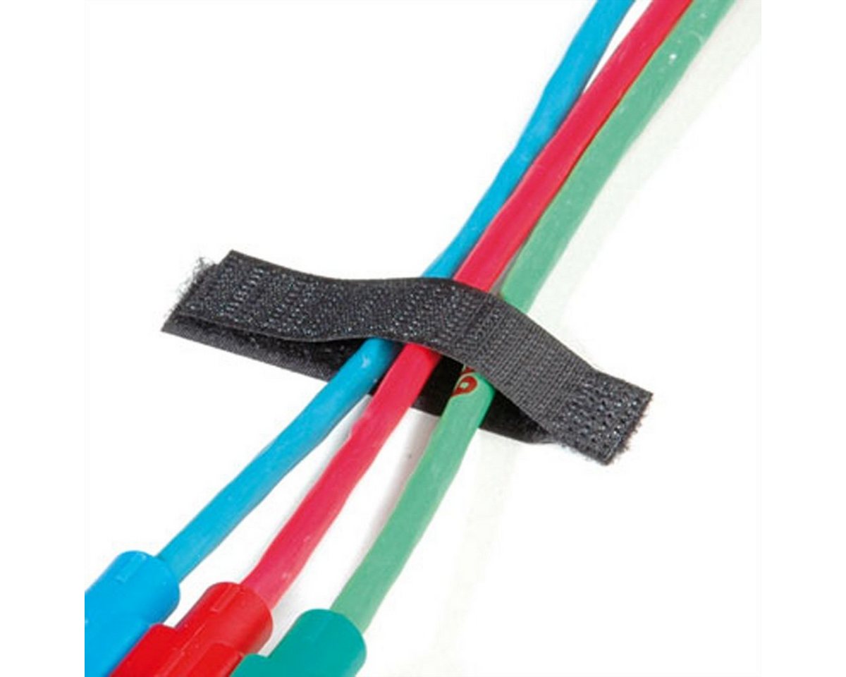 VELCRO Kabelbinder ONE-WRAP® Kabelflachverleger schwarz einfach, 16 x 70 mm von VELCRO