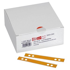 1.000 VELOFLEX Lochverstärker VELOFIX® glasklar von VELOFLEX