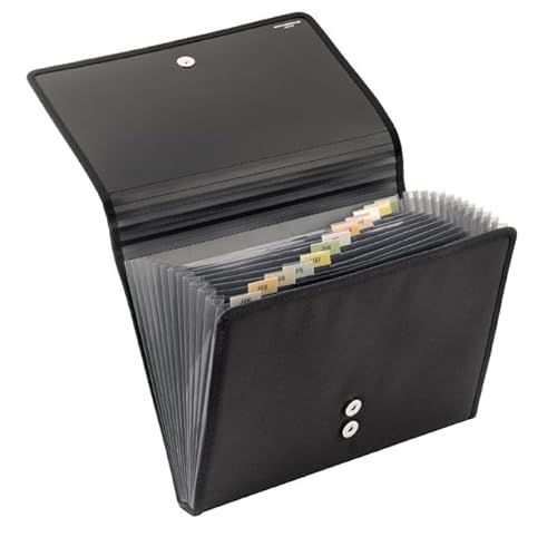 5er Pack Veloflex 4445880 Fächermappe Office DIN A4 12 Fächer mit Taben, mit Magnetverschluss (5) von VELOFLEX