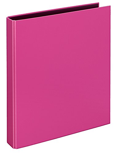 VELOFLEX 1143371 - Ringbuch VELOCOLOR, Ringordner, Ordner, DIN A4, 255 x 318 x 45 mm, 4-Ring-Mechanik, Karton, pink, 1 Stück von VELOFLEX