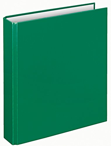 VELOFLEX 1151040 - Ringbuch Basic, DIN A5, 1 Stück, grün, Füllhöhe 25 mm, Ringordner mit 2 Ring-Mechanik, Ordner schmal von VELOFLEX