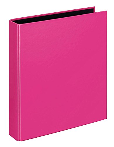 VELOFLEX 1151371 - Ringbuch VELOCOLOR, Ringordner, Ordner, DIN A5, 2-Ring-Mechanik, 200 x 230 x 45 mm, Karton, pink, 1 Stück von VELOFLEX