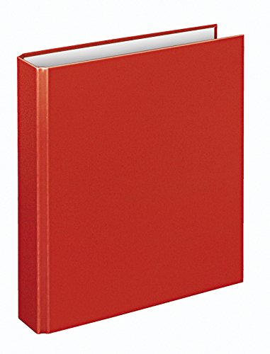 VELOFLEX 1153020 - Ringbuch Basic, DIN A5, 1 Stück, rot, Füllhöhe 25 mm, Ringordner mit 4 Ring-Mechanik, Ordner schmal von VELOFLEX