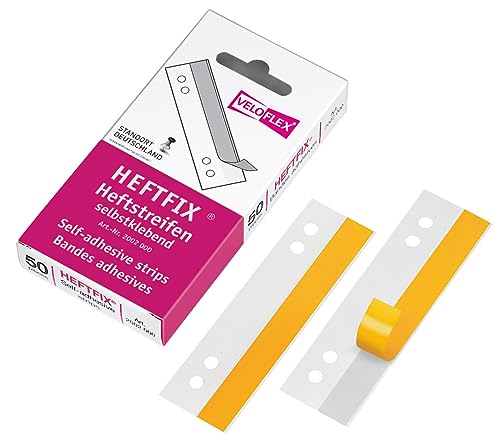 VELOFLEX 2002000 - HEFTFIX Heftstreifen, Abheftstreifen, 105 mm lang, 50er SB-Packung, selbstklebend, glasklar VELOFLEX 2002000 - HEFTFIX Heftstreifen, Abheftstreifen, 105 mm lang, 50er SB-Packung, selbstklebend, glasklar von VELOFLEX