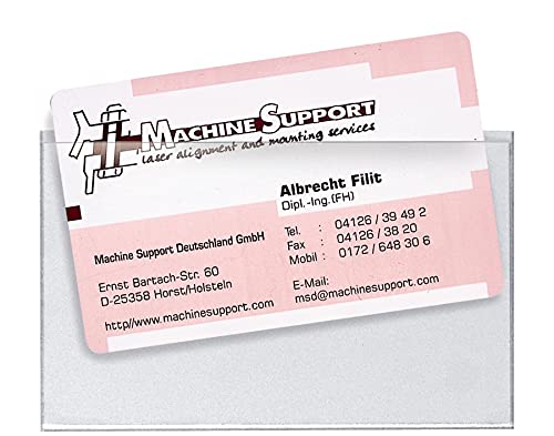 VELOFLEX 2209000 - Visitenkartentaschen selbstklebend, 90 x 57 mm, Selbstklebetaschen aus PP-Folie, 12 Stück VELOFLEX 2209000 - Visitenkartentaschen selbstklebend, 90 x 57 mm, Selbstklebetaschen aus PP-Folie, 12 Stück von VELOFLEX