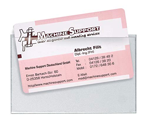 VELOFLEX 2209100 - Visitenkartentaschen selbstklebend, 90 x 57 mm, Selbstklebetaschen aus PP-Folie, 100 Stück VELOFLEX 2209100 - Visitenkartentaschen selbstklebend, 90 x 57 mm, Selbstklebetaschen aus PP-Folie, 100 Stück von VELOFLEX