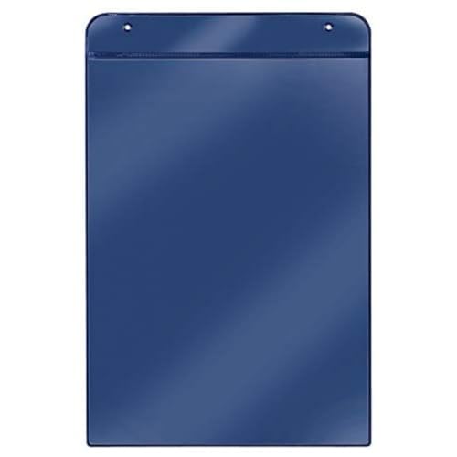 VELOFLEX 3804500 - Magnet-Taschen DIN A4 Hochformat, mit Magnetstreifen auf der Rückseite, PVC, blau, 20 Stück von VELOFLEX
